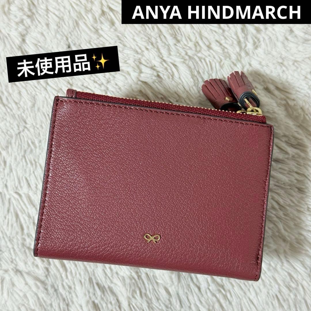 未使用✨アニヤハインドマーチ　ピーピングアイズ　スモールダブルジップ　ウォレット
