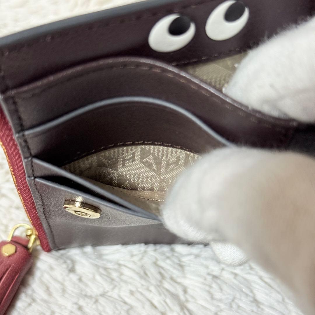 未使用✨アニヤハインドマーチ　ピーピングアイズ　スモールダブルジップ　ウォレット