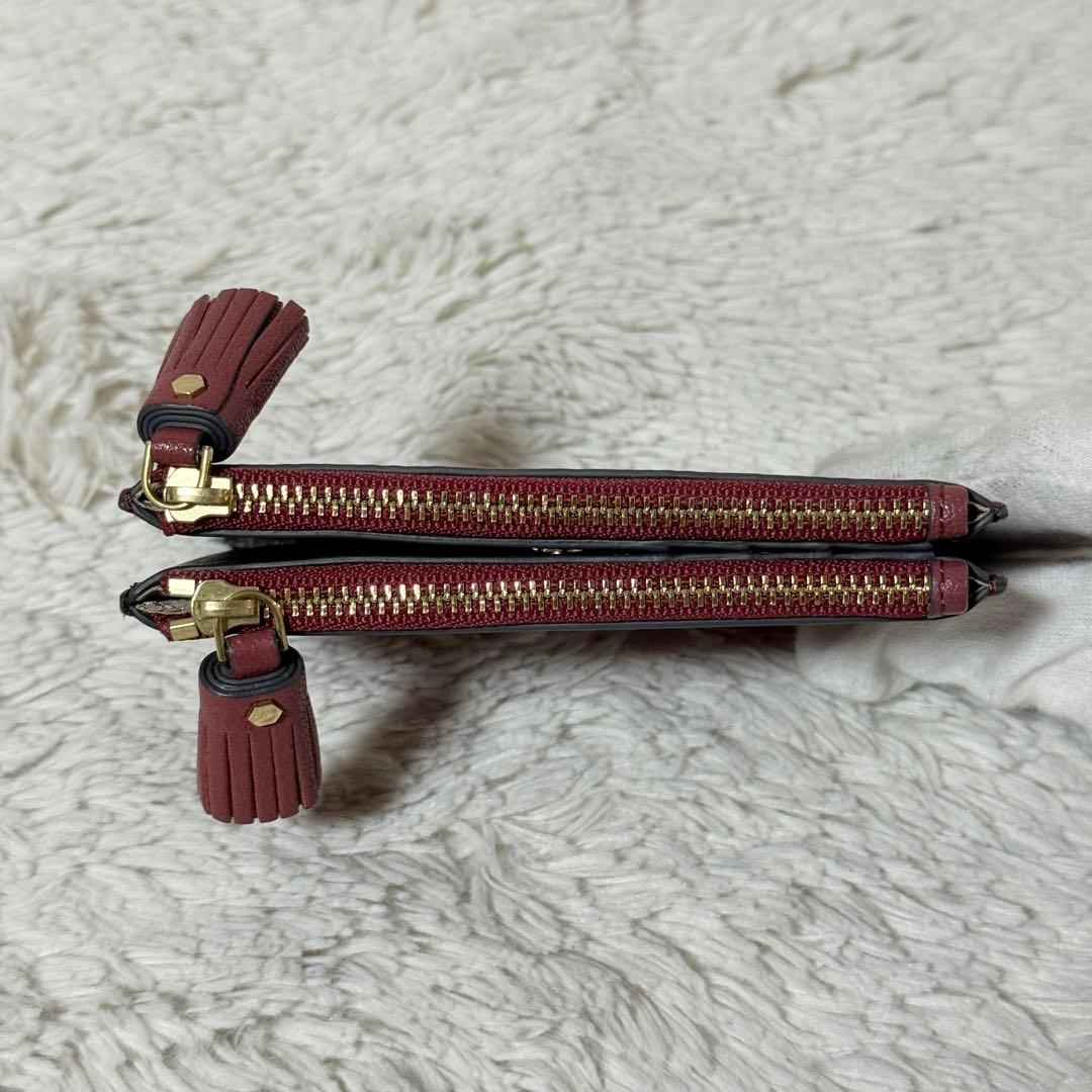 未使用✨アニヤハインドマーチ　ピーピングアイズ　スモールダブルジップ　ウォレット