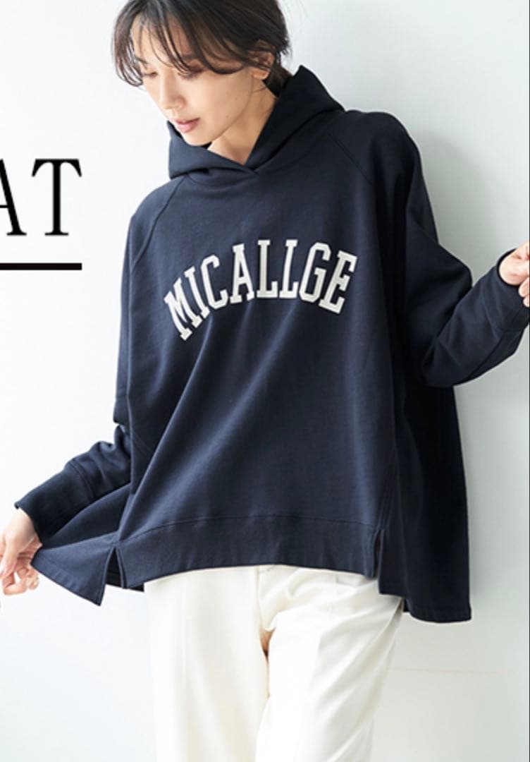 マイカ＆ディール MICA & DEALフード付き パーカー 裏起毛