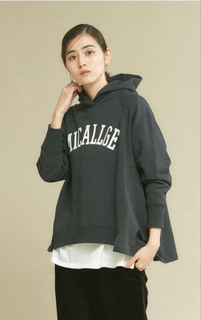 マイカ＆ディール MICA & DEALフード付き パーカー 裏起毛