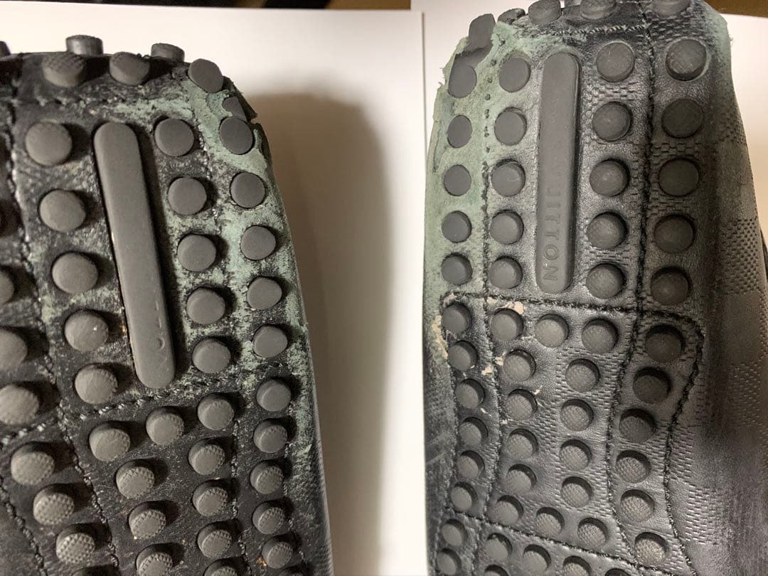 最終価格ルイヴィトン ローファー ダミエ ホッケンハイム レザーサイズ7 1/2