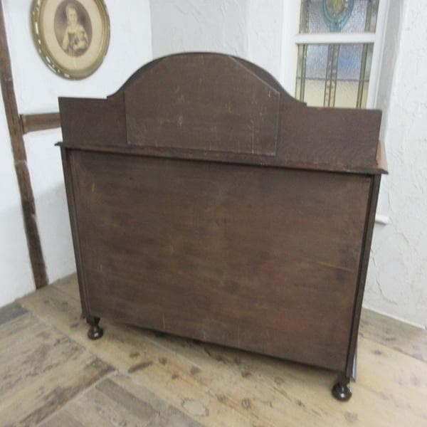 イギリス アンティーク 家具 ミラーバックサイドボード 食器棚 英国 6826d