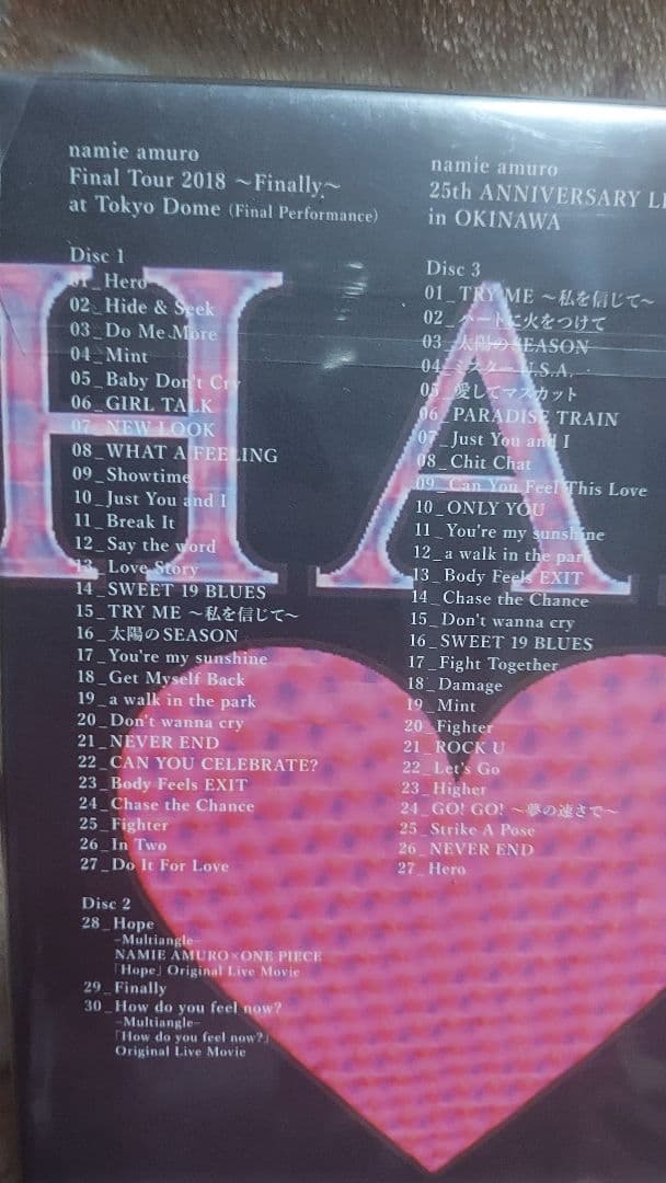 レア新品未開封安室奈美恵Finally札幌公演DVD