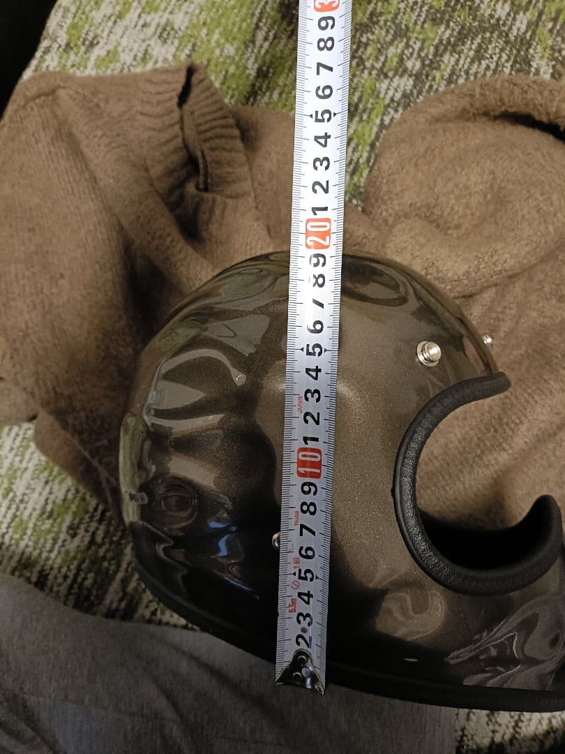 【装飾用】フルフェイスヘルメット メタリックブラウン