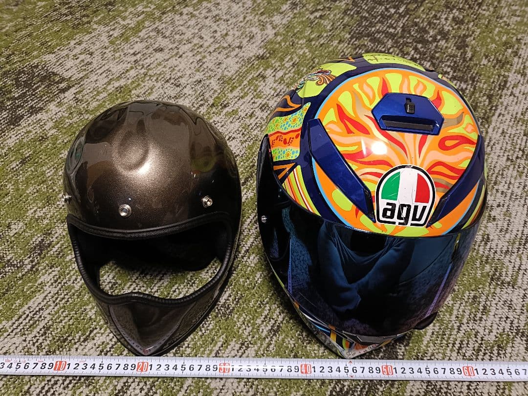 【装飾用】フルフェイスヘルメット メタリックブラウン