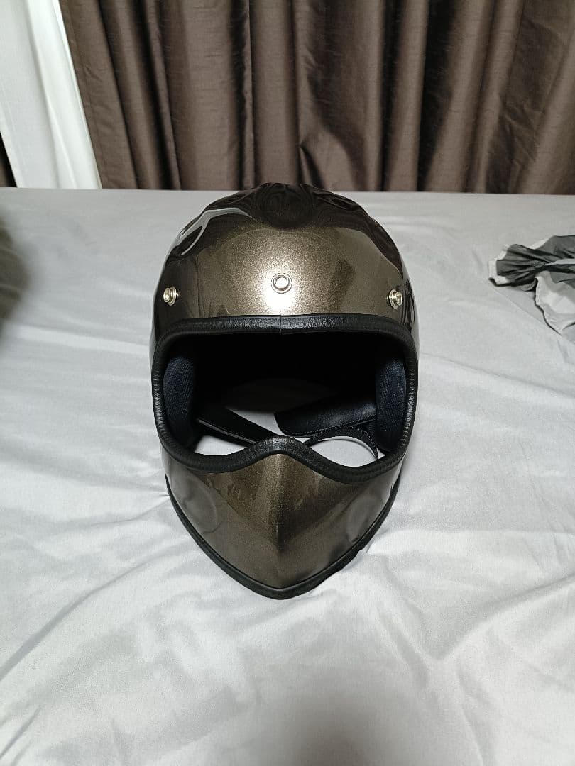 【装飾用】フルフェイスヘルメット メタリックブラウン