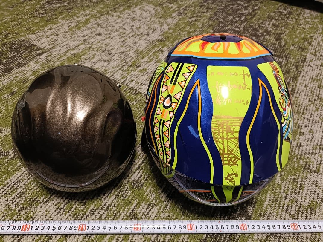 【装飾用】フルフェイスヘルメット メタリックブラウン