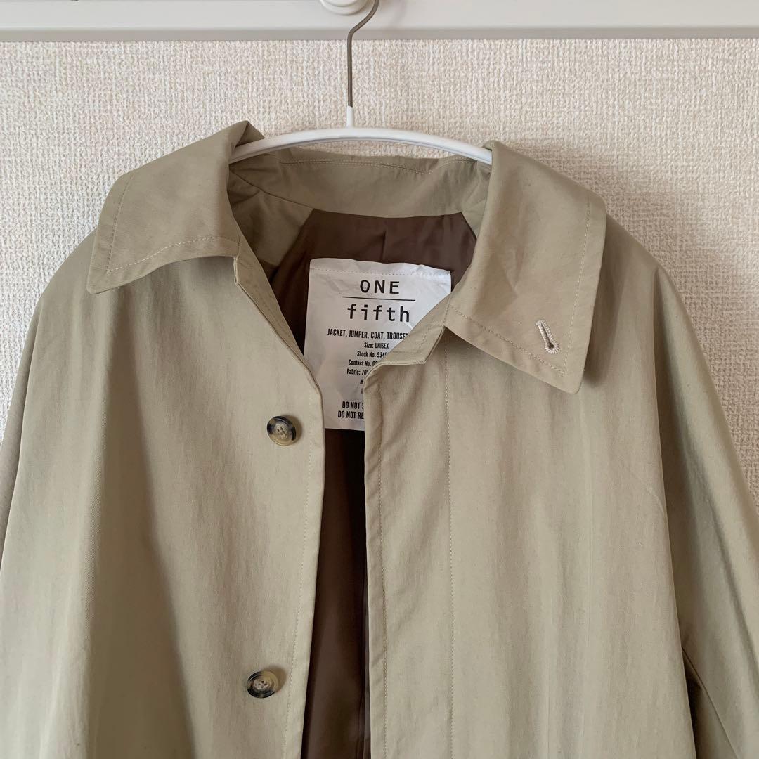 おんぷ【未使用】ONEfifth-ワンフィフス　ステンカラーコート