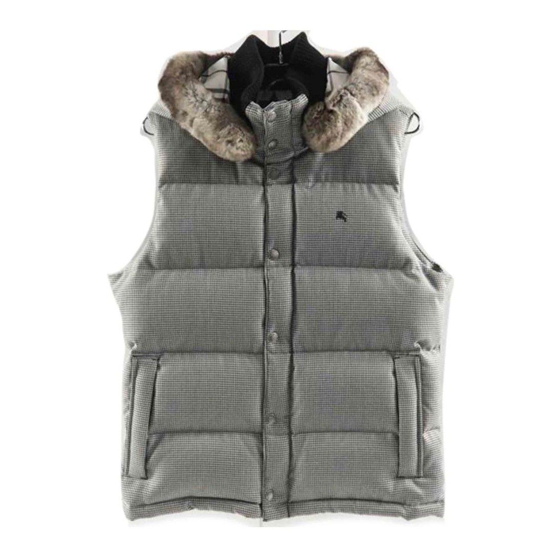 千鳥格子柄ダウンベスト　バーバリーブラックレーベル