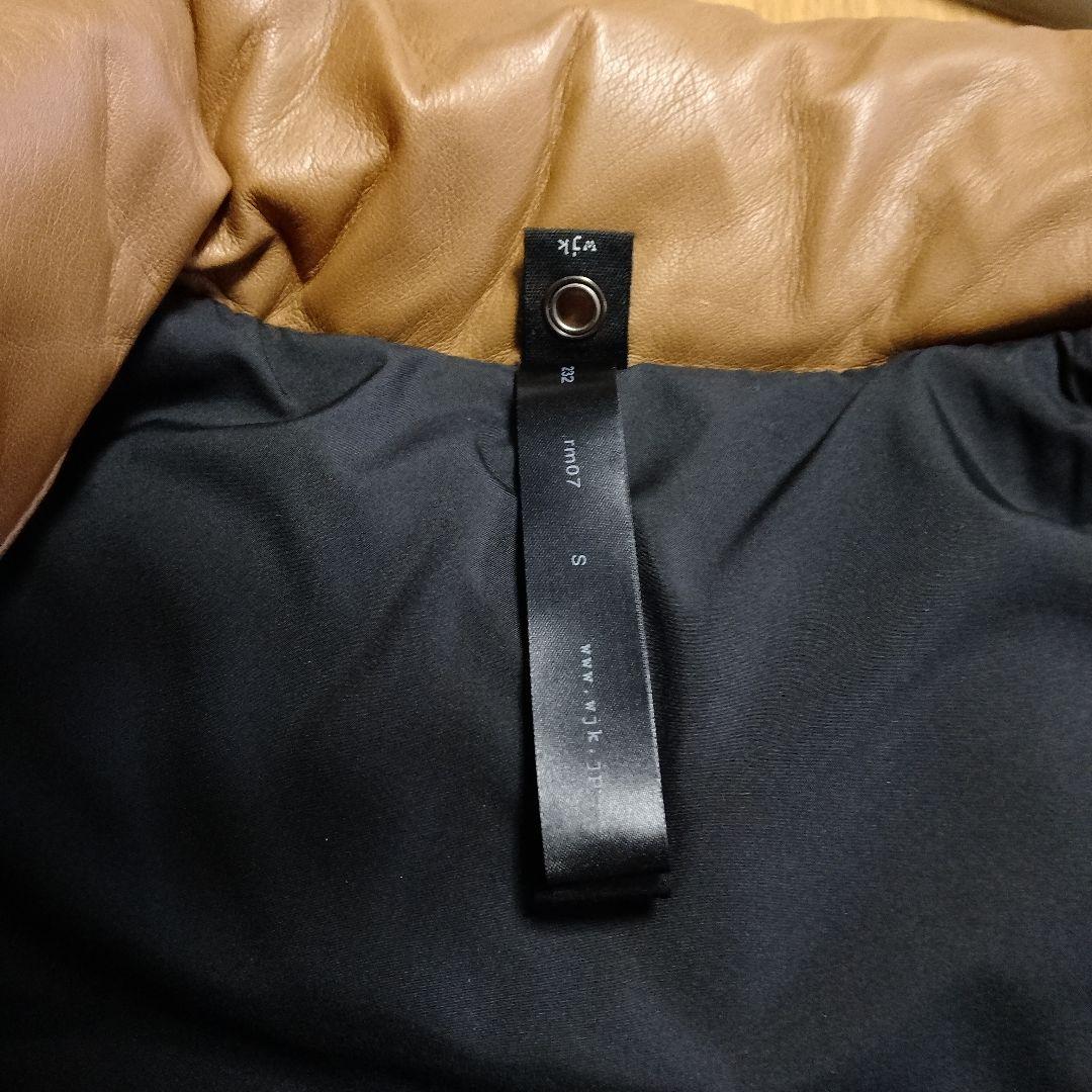 wjk キャメル ダウンベスト スタンドカラー