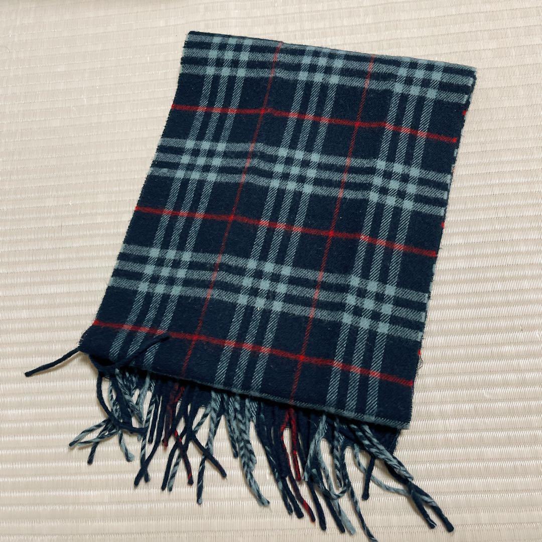 美品✨BURBERRYカシミヤ100% マフラー チェック柄 バーバリー