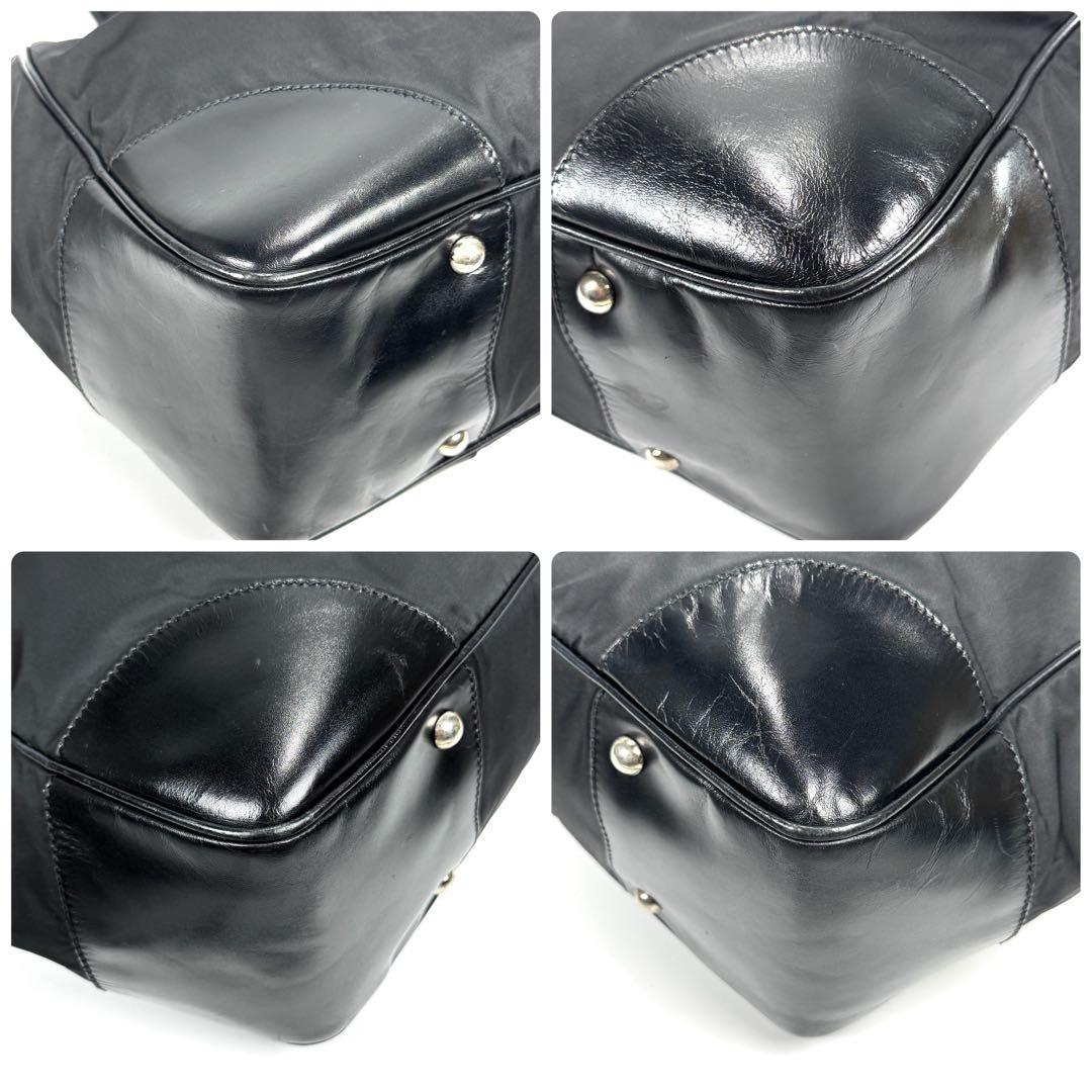 美品✨ PRADA プラダ ハンドバッグ 肩掛け ブラック ビジネスバッグ