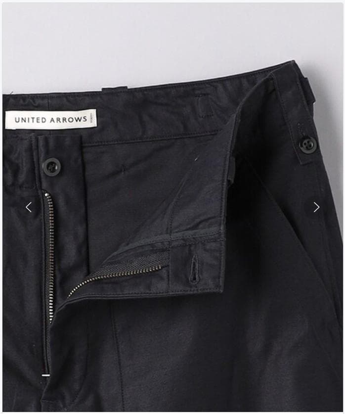 【新品】ユナイテッドアローズ/シオタ ミリタリーパンツ ブラック L