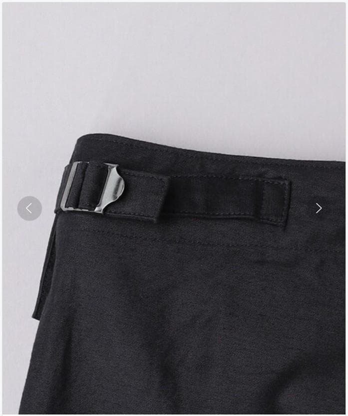 【新品】ユナイテッドアローズ/シオタ ミリタリーパンツ ブラック L