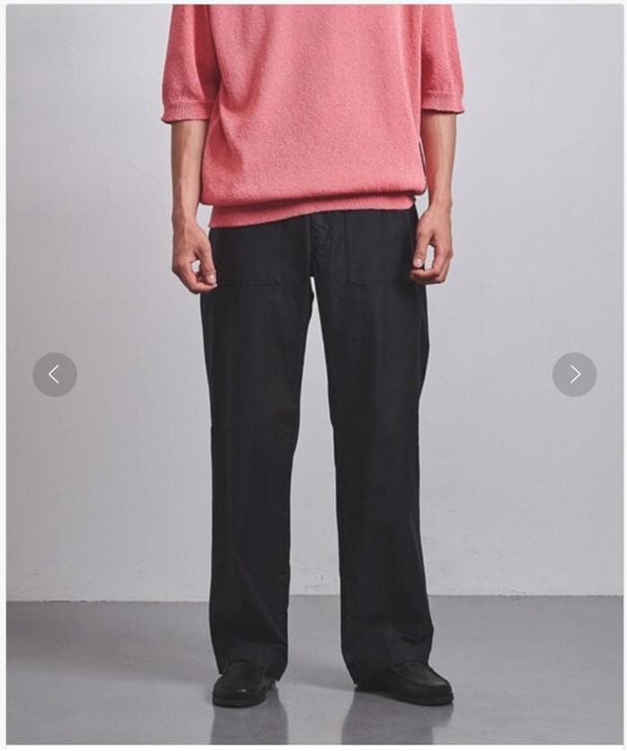 【新品】ユナイテッドアローズ/シオタ ミリタリーパンツ ブラック L