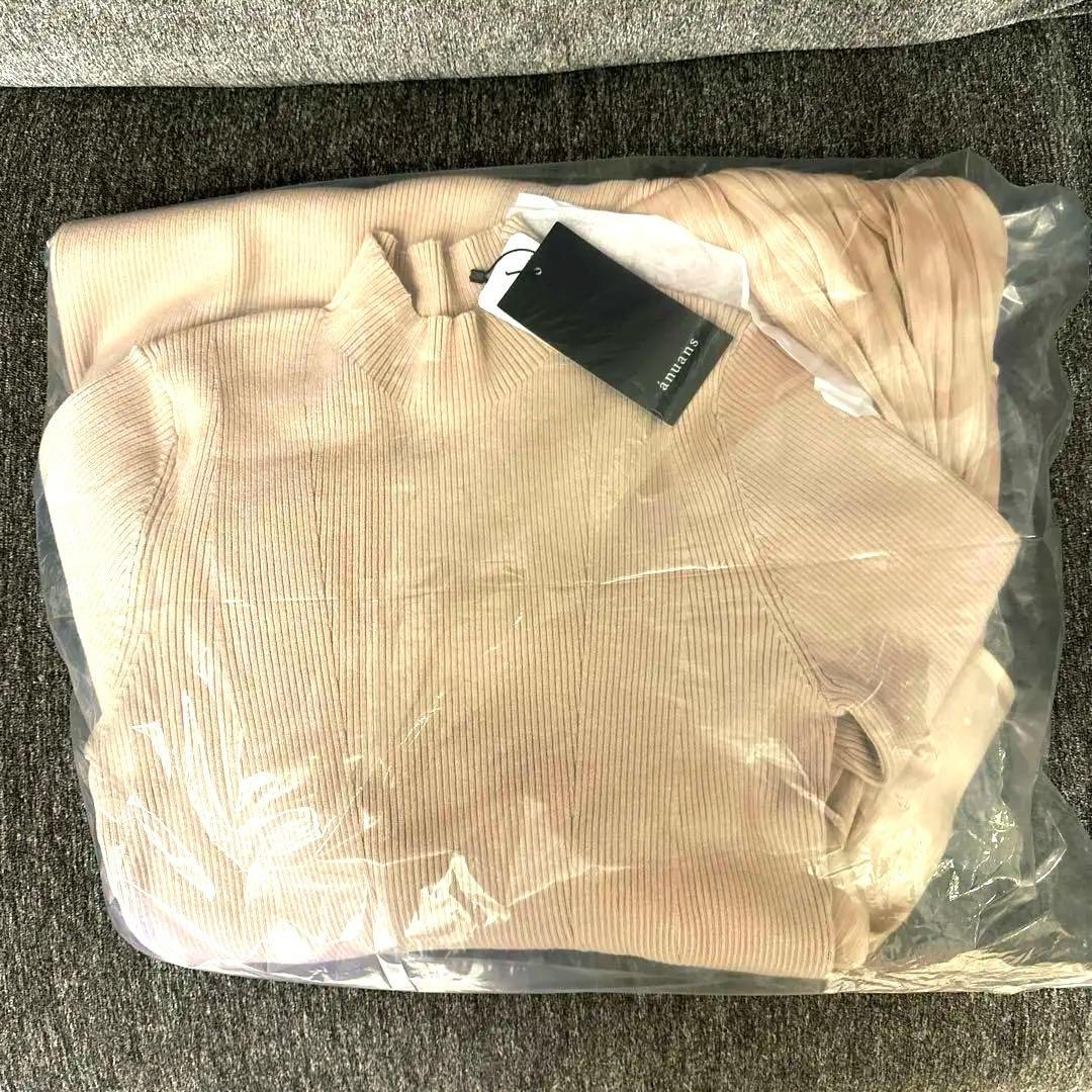 【最終値下げ】anuans ホリデー　ドッキングニットワンピース