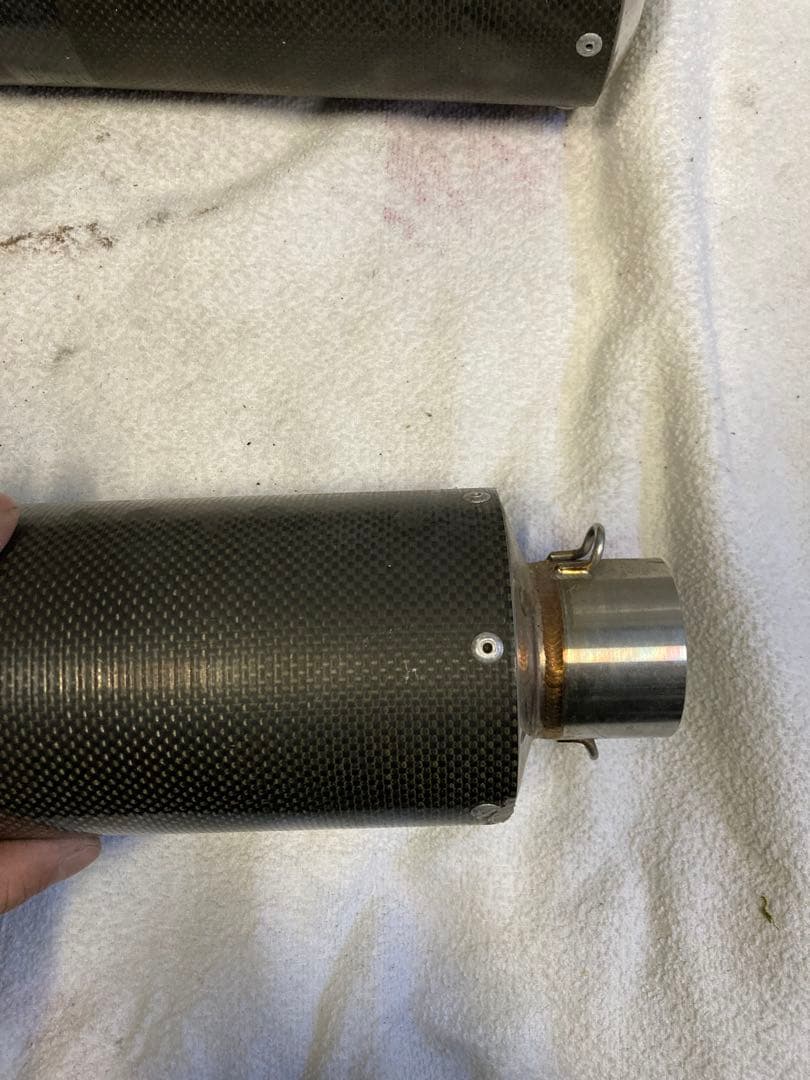 バイク用 カーボンスリップオンサイレンサー　2本セット