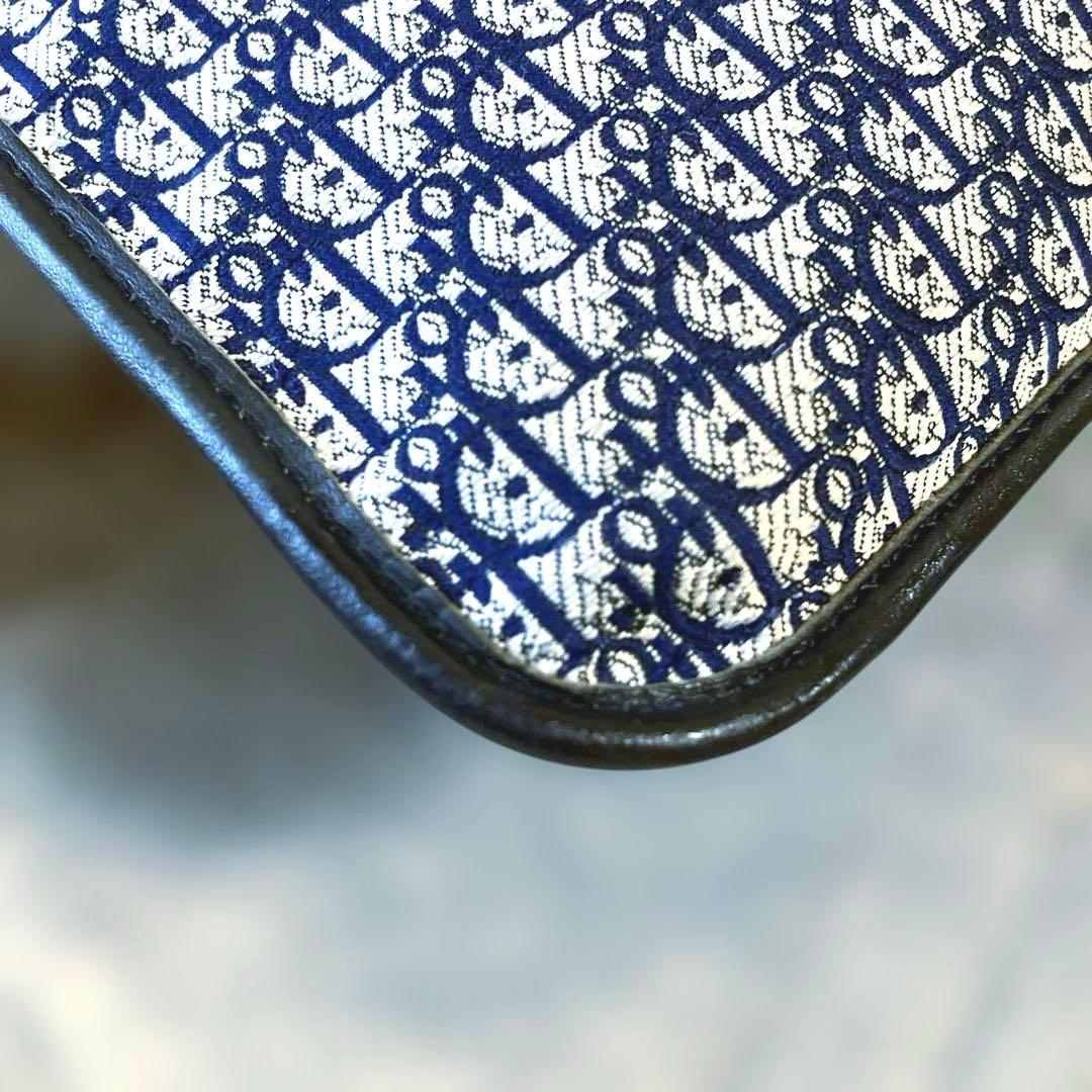 クリスチャンディオール トロッター クラッチバッグ セカンドバッグ ネイビー