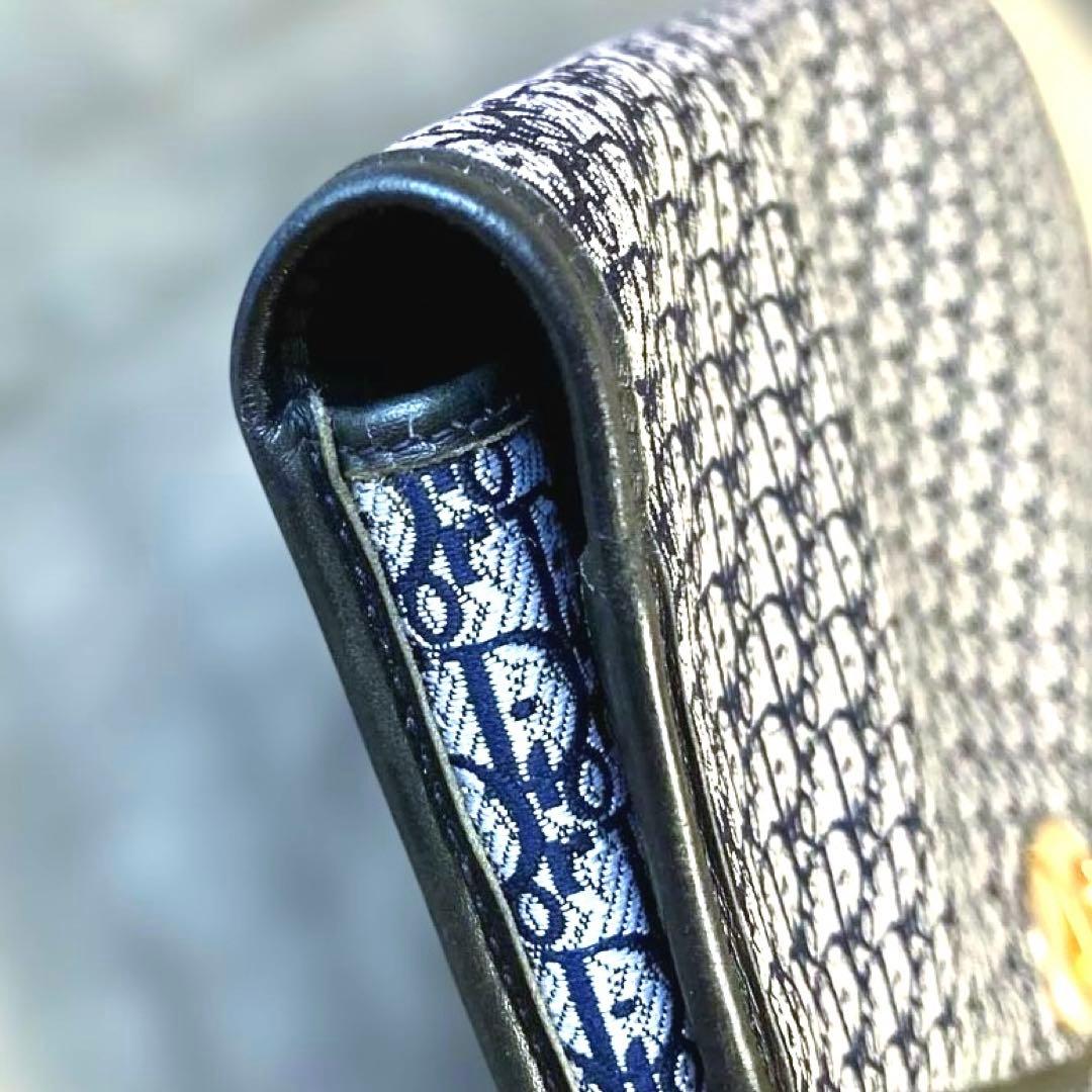 クリスチャンディオール トロッター クラッチバッグ セカンドバッグ ネイビー