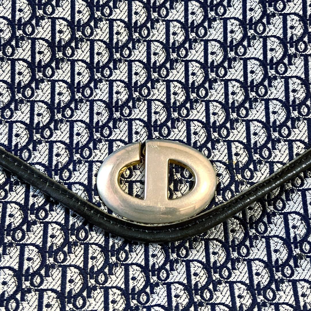 クリスチャンディオール トロッター クラッチバッグ セカンドバッグ ネイビー