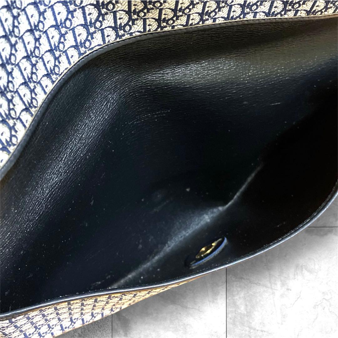 クリスチャンディオール トロッター クラッチバッグ セカンドバッグ ネイビー