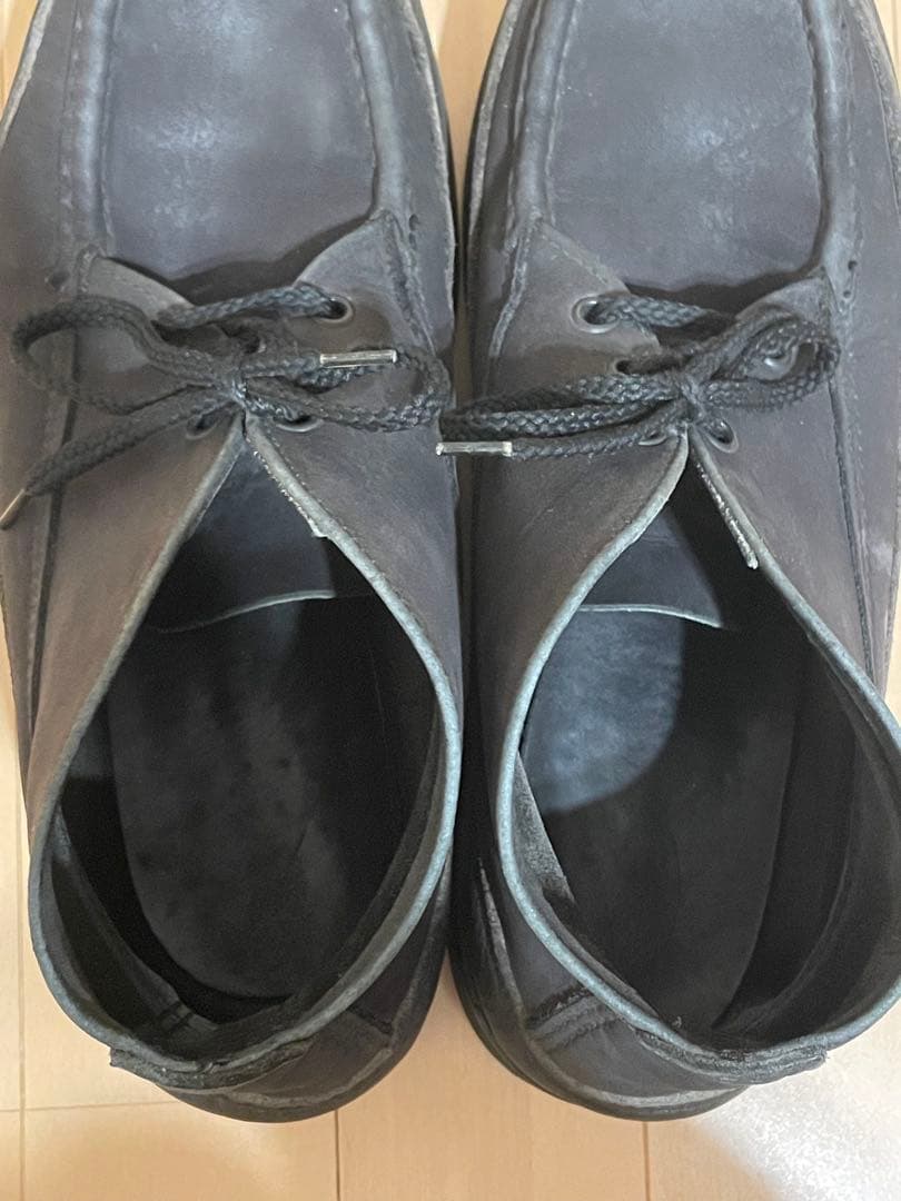 ラッセルモカシン　黒ヌバック製モカシンブーツ　9サイズ相当