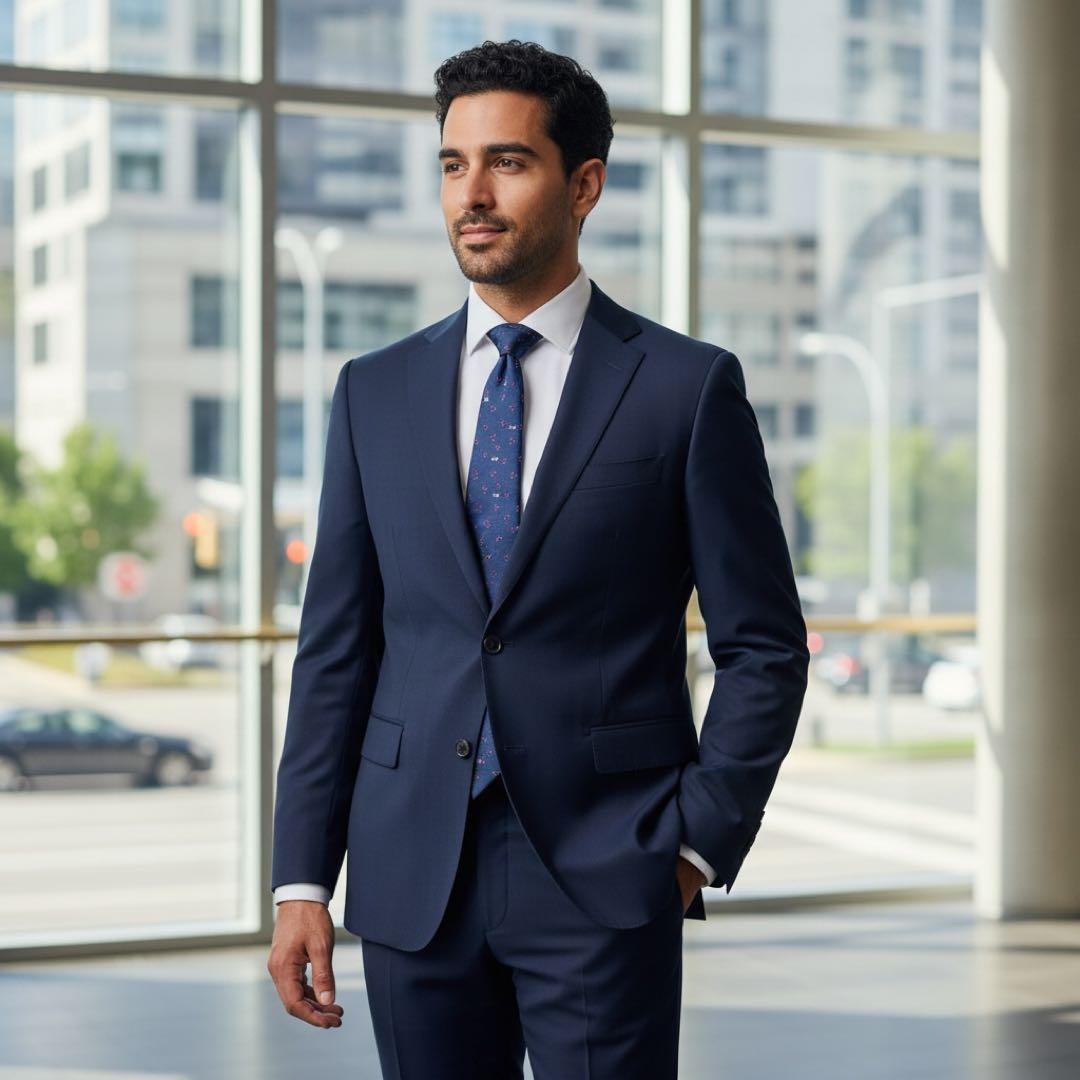 【超美品】BVLGARI ブルガリ 斑点柄 ドット柄 ネクタイ メンズ ネイビー