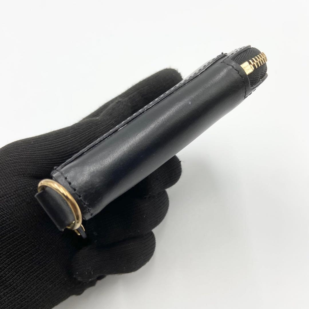極美品　グレンロイヤル　SMALL ZIP WALLET レザー　黒