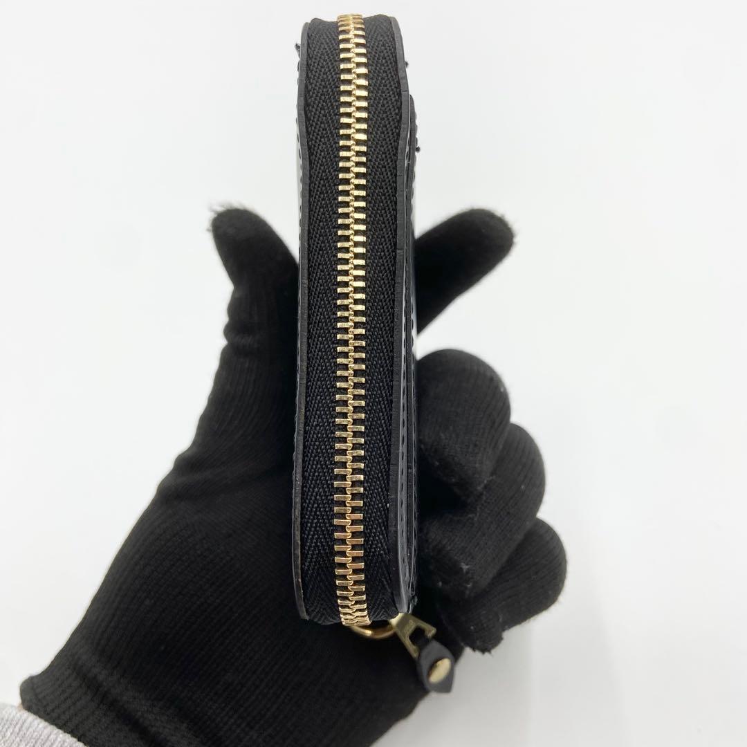 極美品　グレンロイヤル　SMALL ZIP WALLET レザー　黒