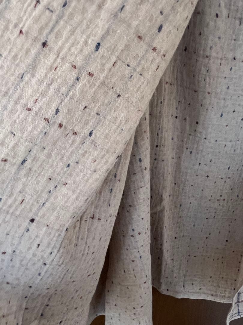 ヨーガンレール　未使用リバーシブル　綿　絹　毛手の込んだコート　羽織り