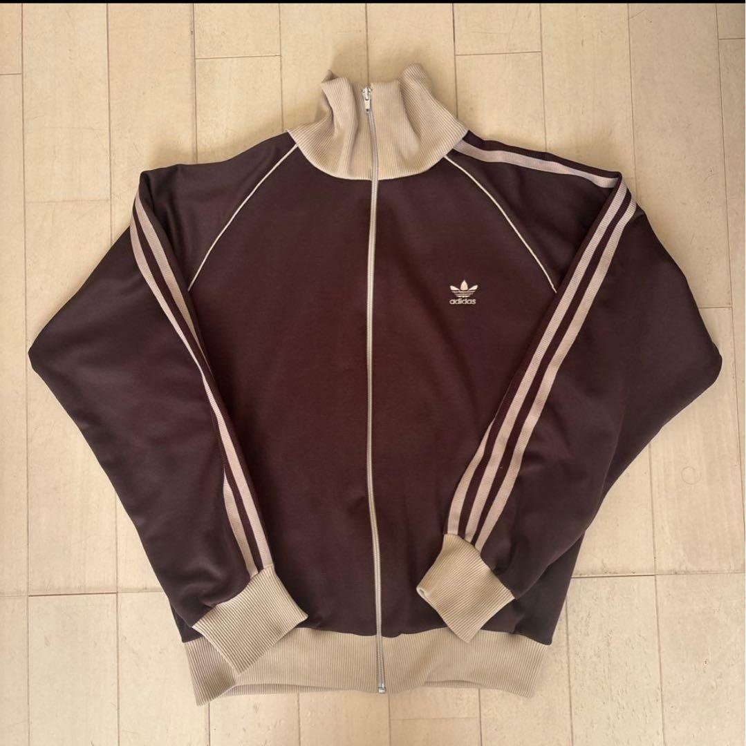 【希少】80s adidas デサント　ブラウン　在原みゆき　ヴィンテージ