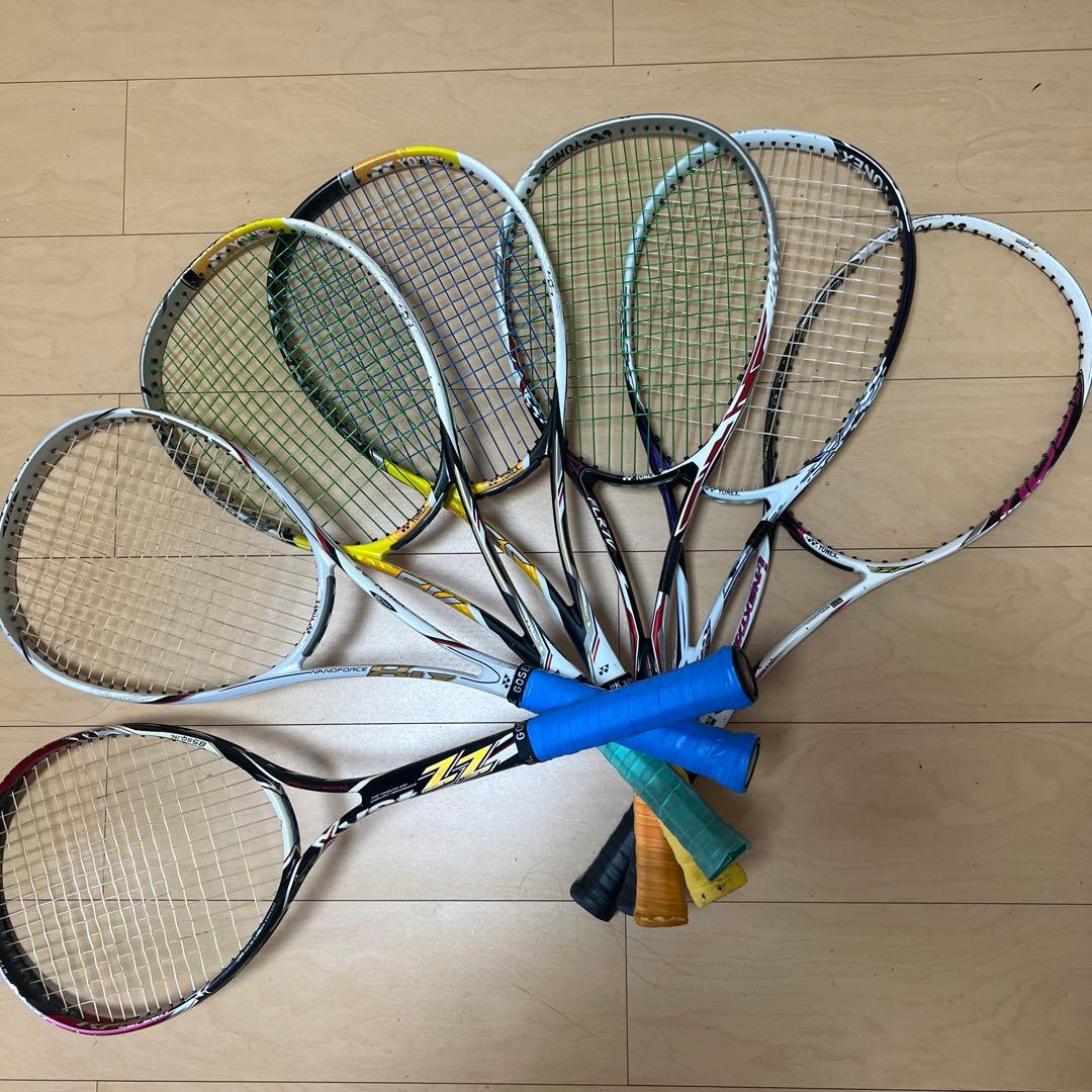 ソフトテニスラケット8本セット