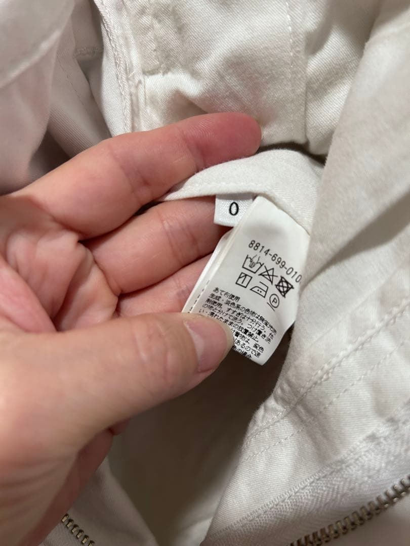 LOEFF ホワイト コットンツイルパンツ