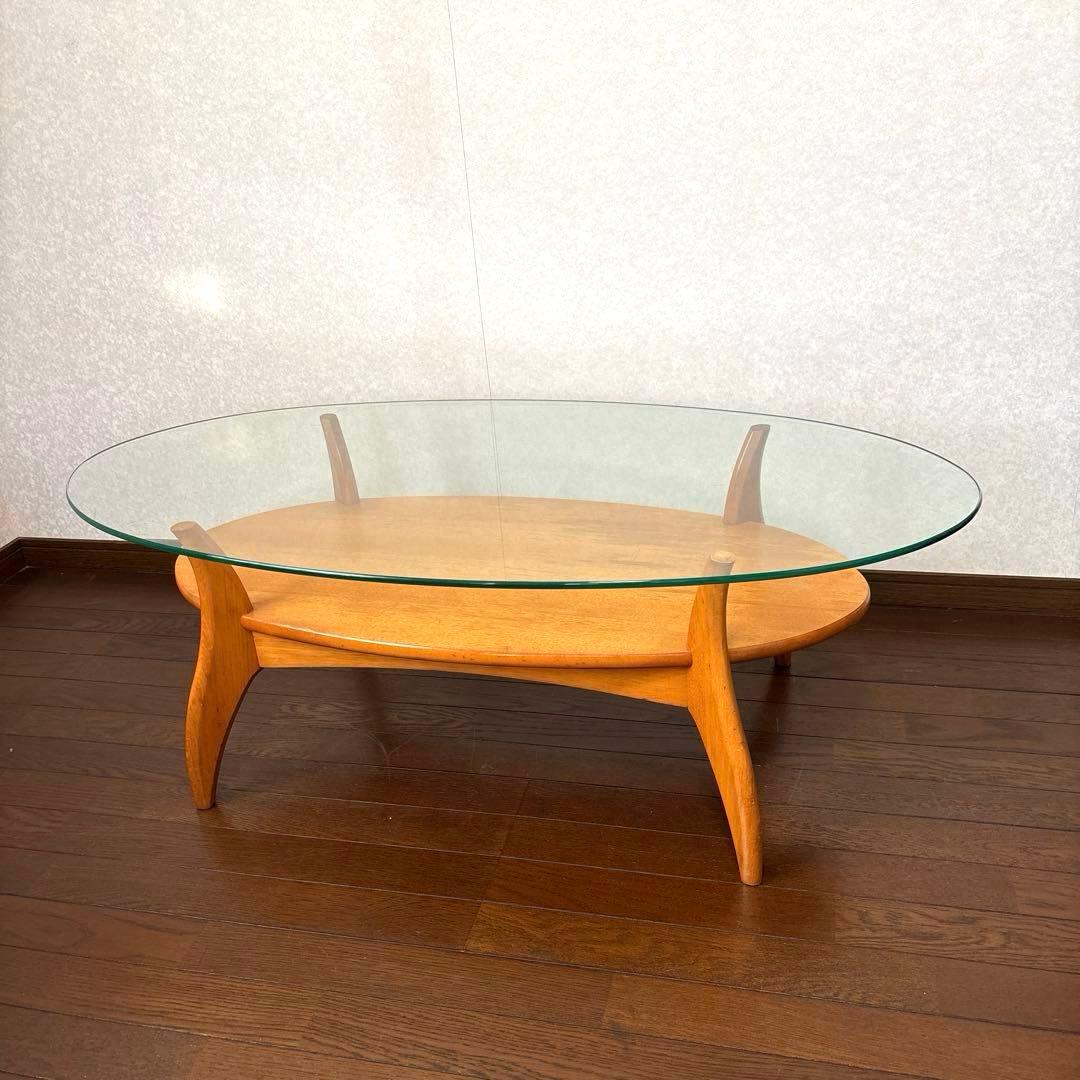 【良品】KOSUGA ガラス センターテーブル ヴィンテージ