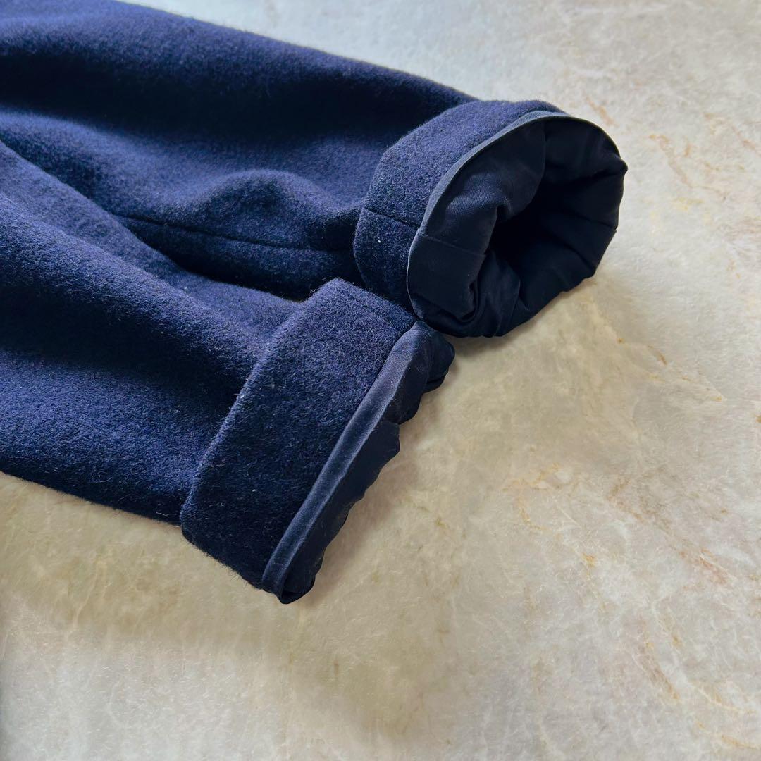 YAECA ヤエカ ウール ステンカラーコート ネイビー M