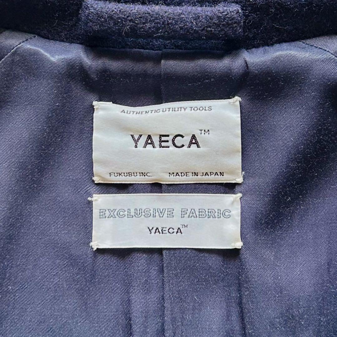 YAECA ヤエカ ウール ステンカラーコート ネイビー M