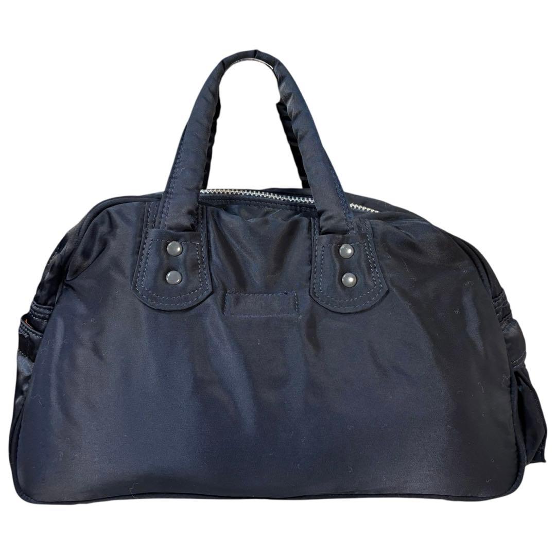 希少　美品　廃盤　ヘッドポーター　ミニボストン　タンカー　ハンドバッグ　紺