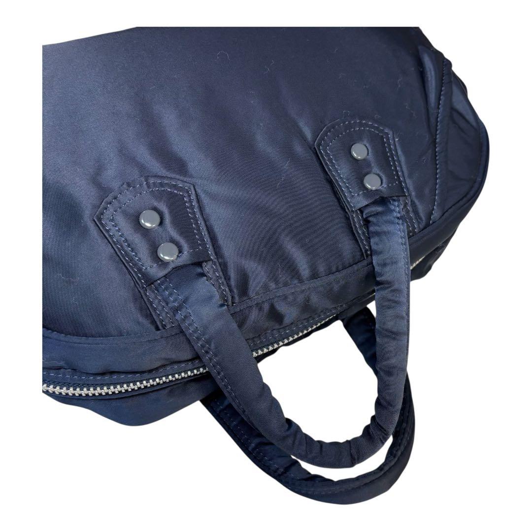 希少　美品　廃盤　ヘッドポーター　ミニボストン　タンカー　ハンドバッグ　紺