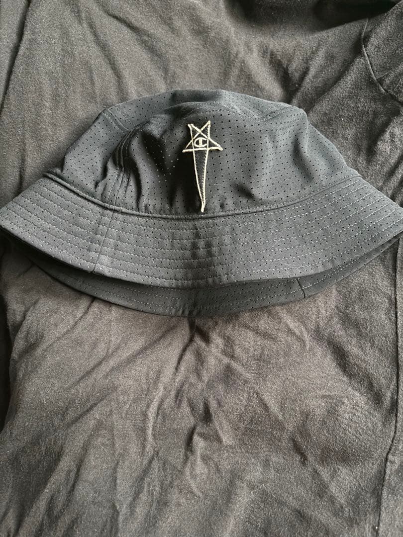 黒 バケットハット Mサイズ rick owens
