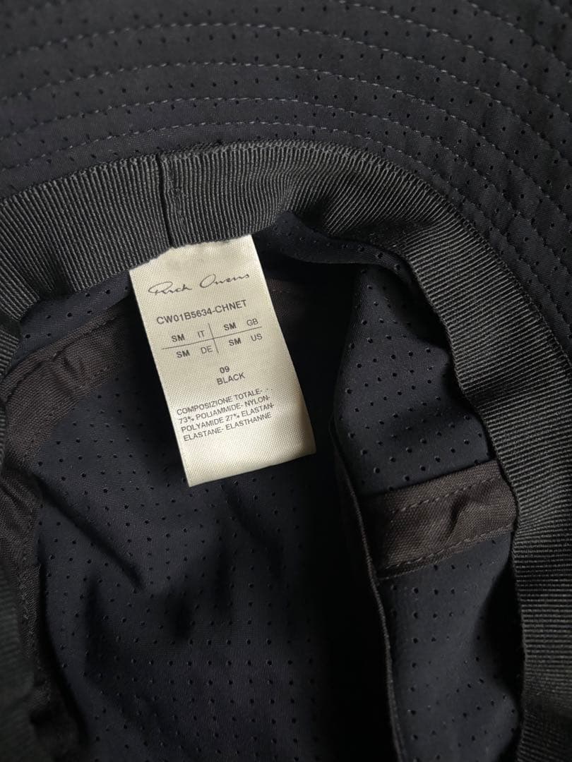 黒 バケットハット Mサイズ rick owens