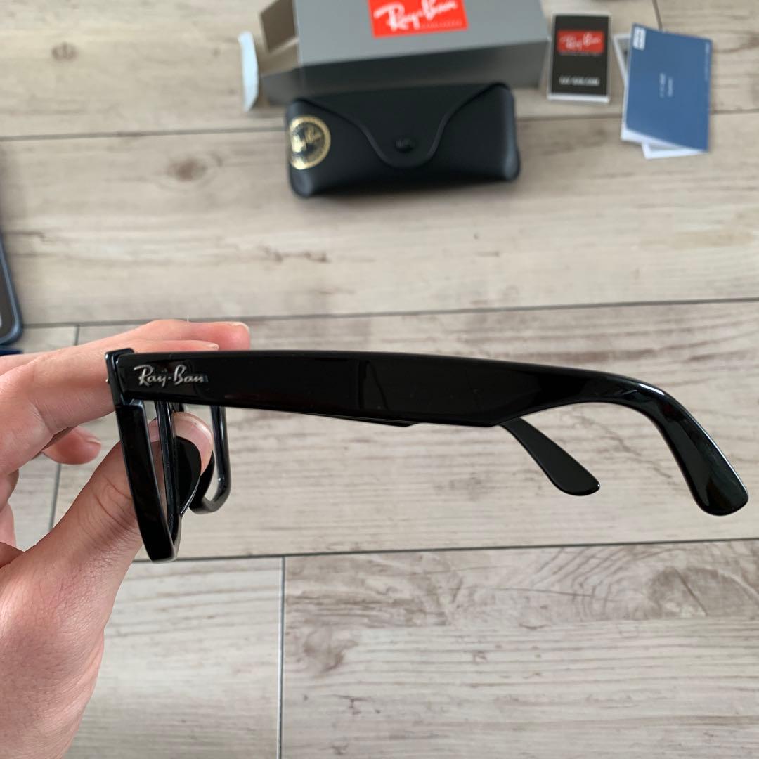 Ray-Ban Wayfarer 伊達メガネ　純正ブラックレンズ付き