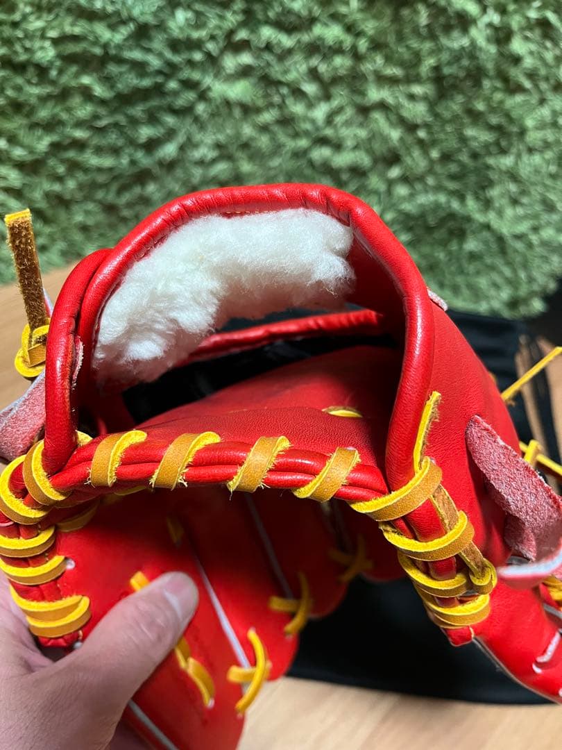 ウィルソンスタッフ デュアル 硬式内野手用DO型 Eオレンジ×タン紐