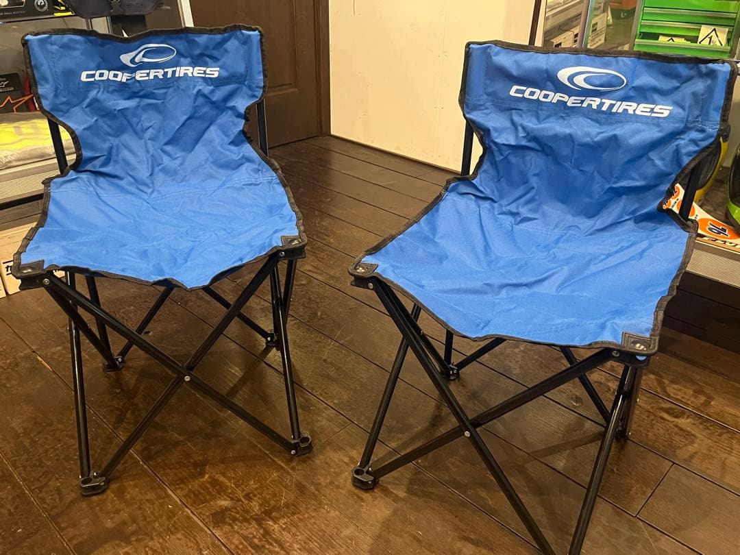 美品　アウトドア　セット　テーブル　チェア　折りたたみ　クーパータイヤ　グッズ