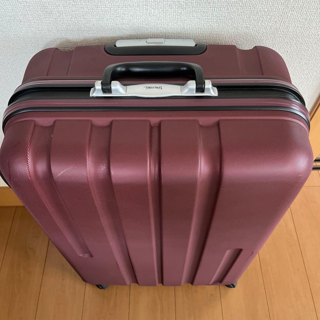 スポルディング　ワインレッド キャリーケース