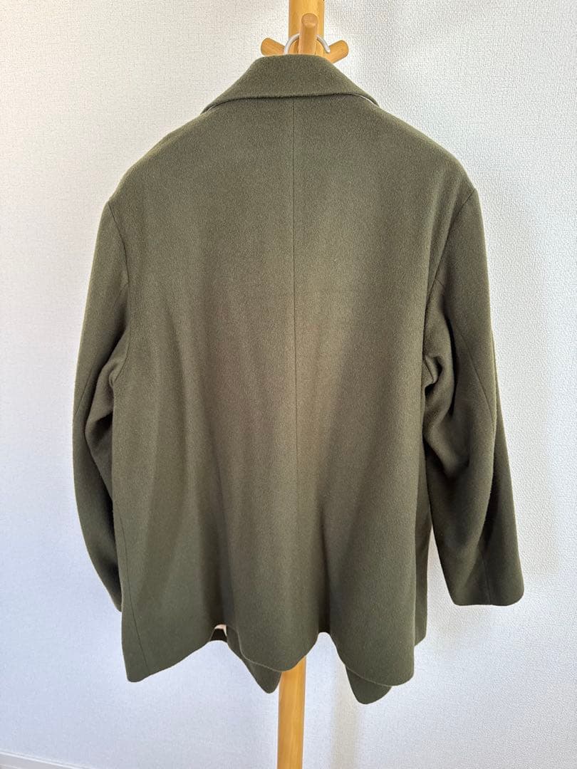 MBハイエンド カシミアハーフコート カーキ　Mサイズ