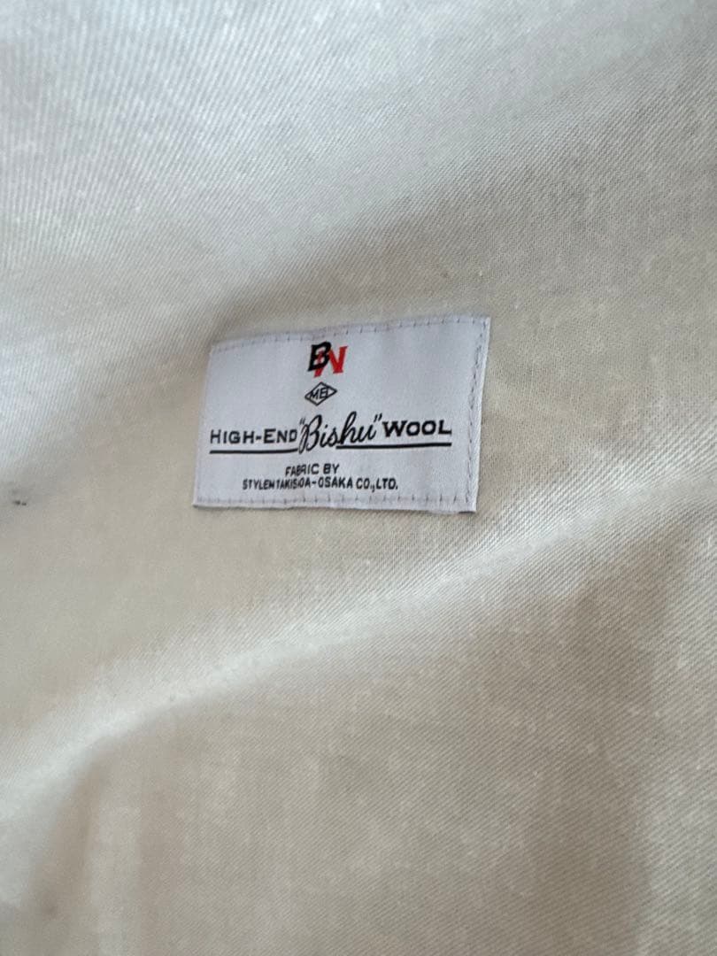 MBハイエンド カシミアハーフコート カーキ　Mサイズ