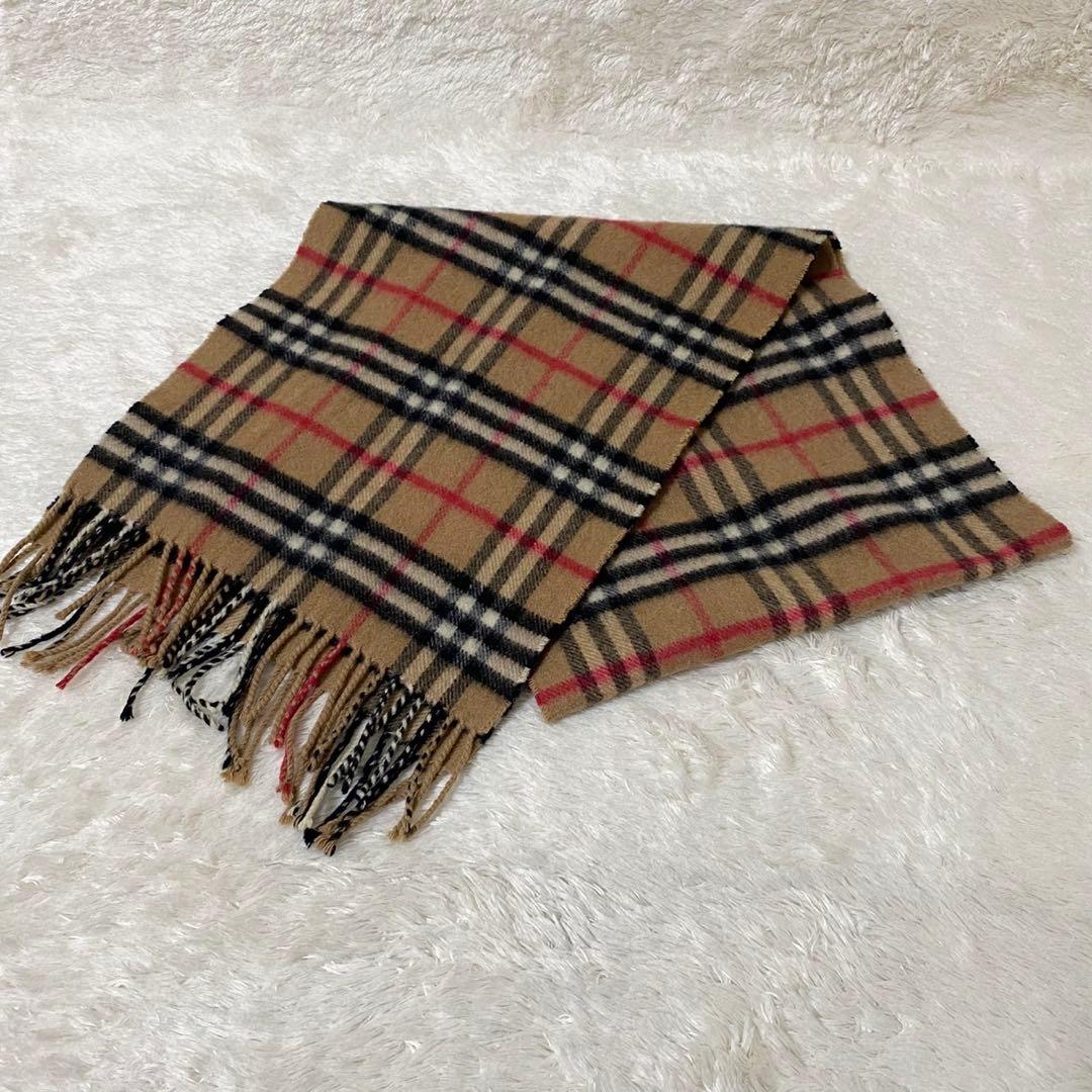 Burberry’s バーバリーズ マフラー ベージュ チェック カシミヤ