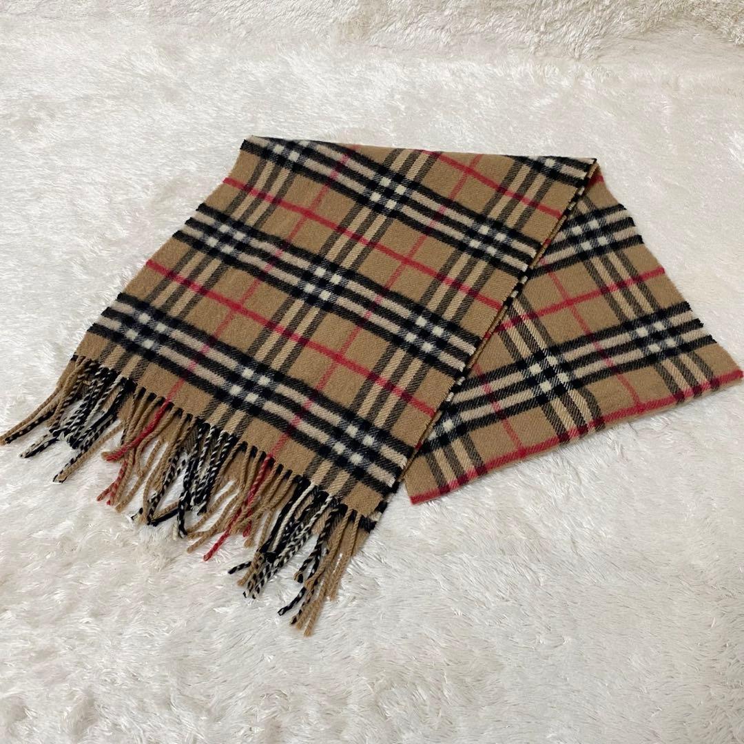 Burberry’s バーバリーズ マフラー ベージュ チェック カシミヤ