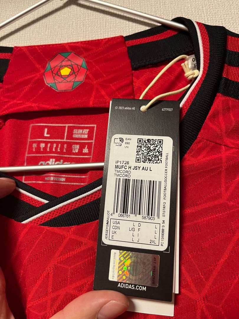 正規品　長袖　オーセンティック　マンチェスターユナイテッド　ホーム　ホイルンド